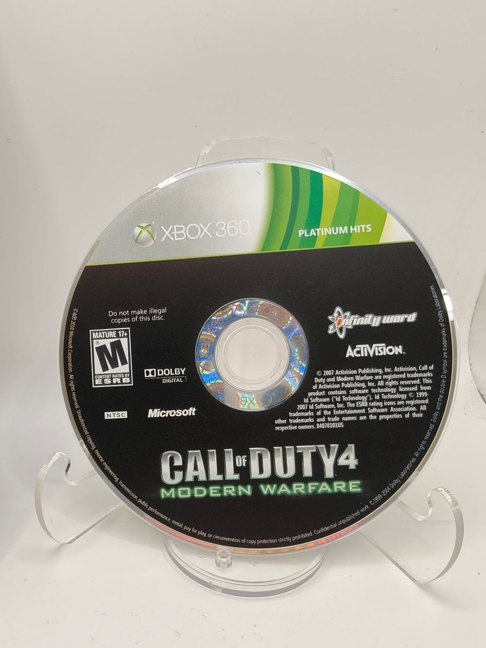 Call of Duty 4 Modern Warfare (Xbox 360) Disc Only - Tested